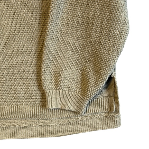 FP Beach Free People Textured Cozy Tan Turtleneck Oversized Sweater Size S #1702 - Picture 4 of 6